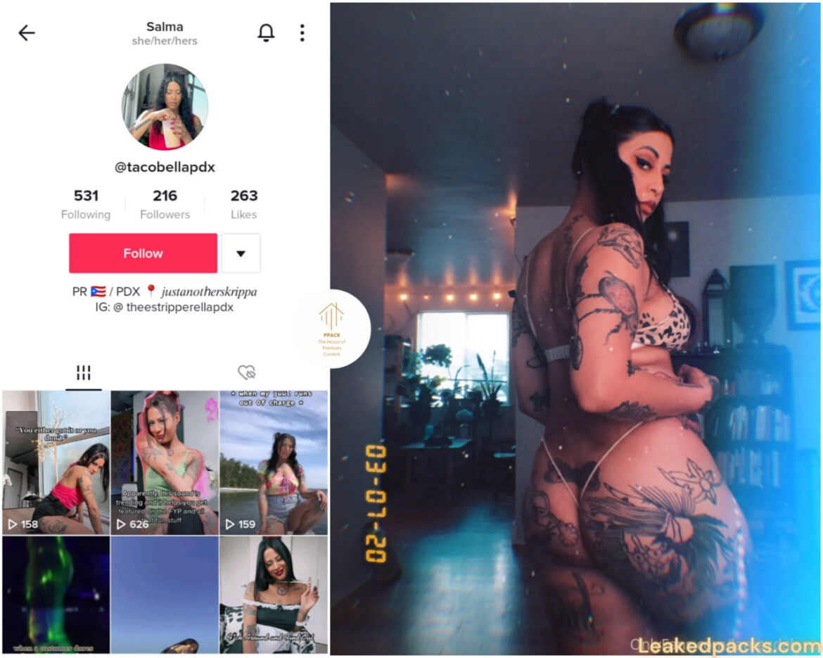 Salma-stripperellapdx-Tiktok-Star-Leaked-Nudes